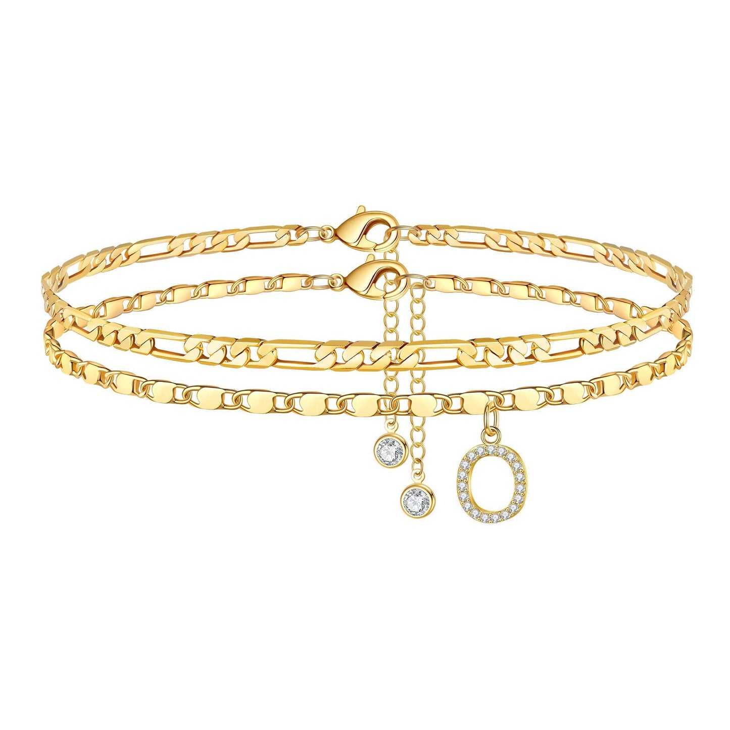 Waterproof & Tarnish-Free Classic Initial Anklet