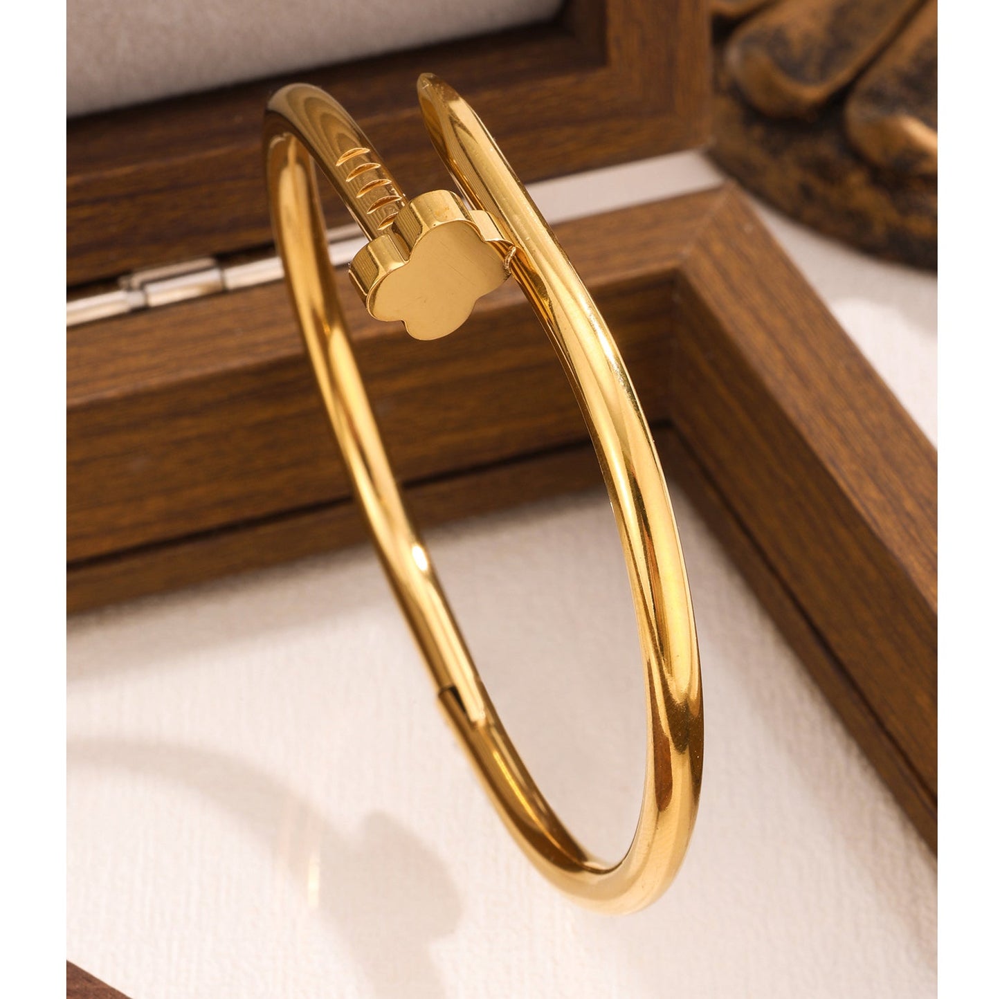 Waterproof & Tarnish-Free 3-Piece Stackable Bangle Set