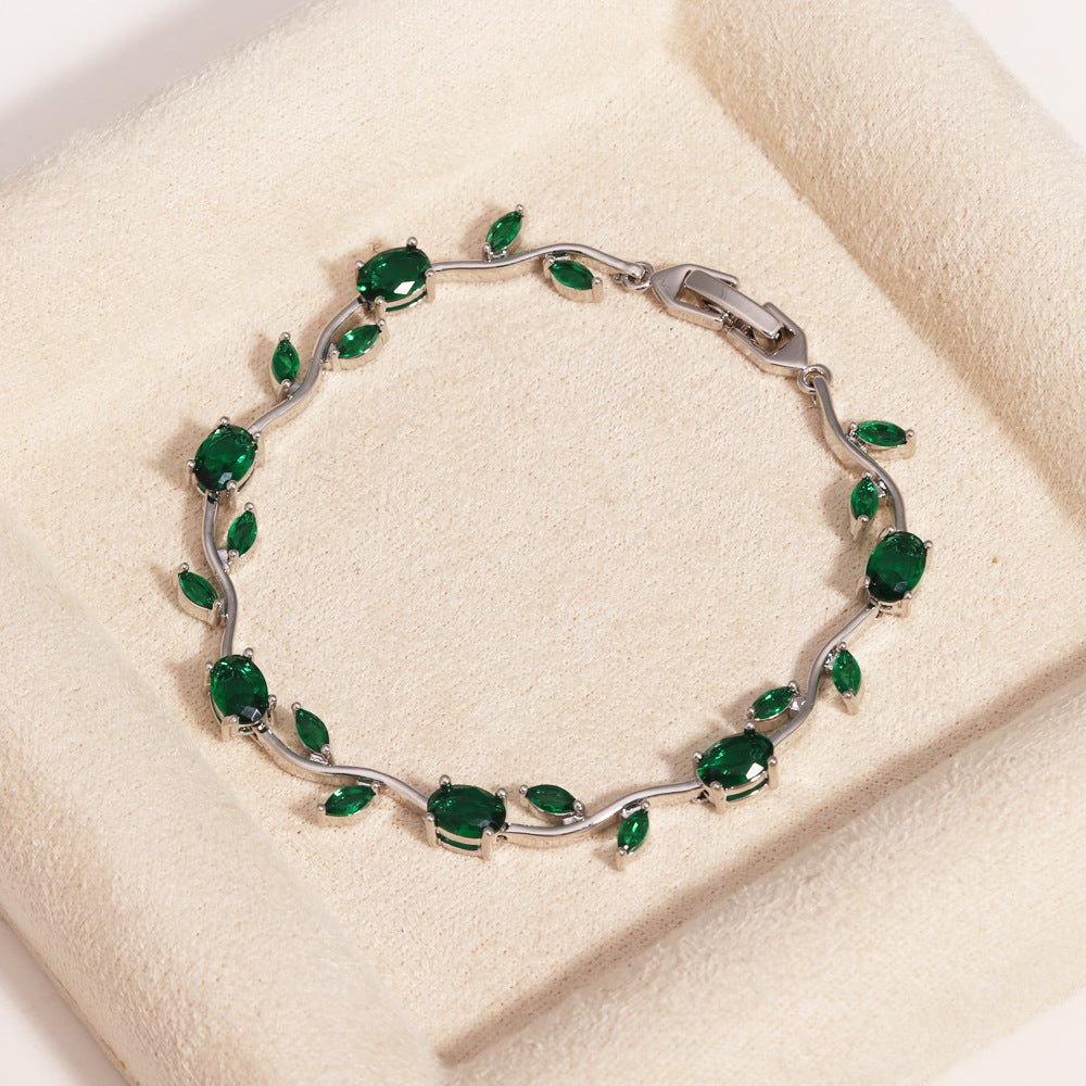 Vintage Jewel-Toned Vine Bracelet