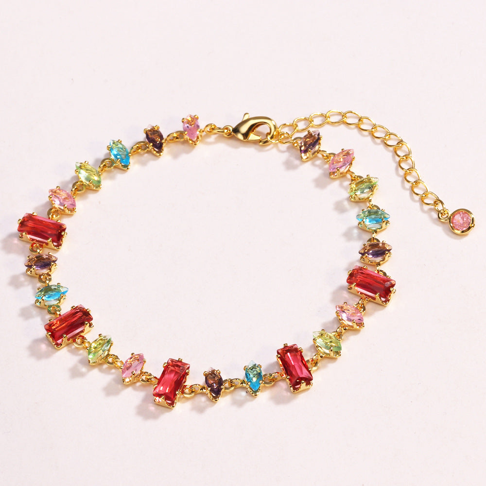 Vibrant Multi-Cut Gema Bracelet