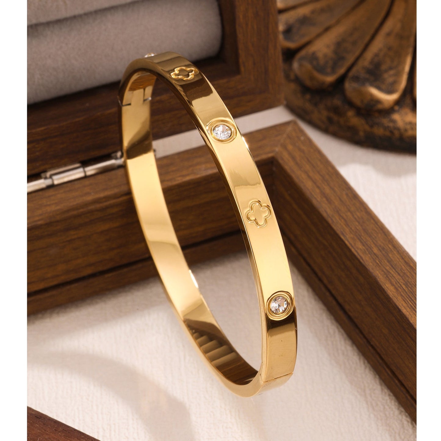 Waterproof & Tarnish-Free 3-Piece Stackable Bangle Set