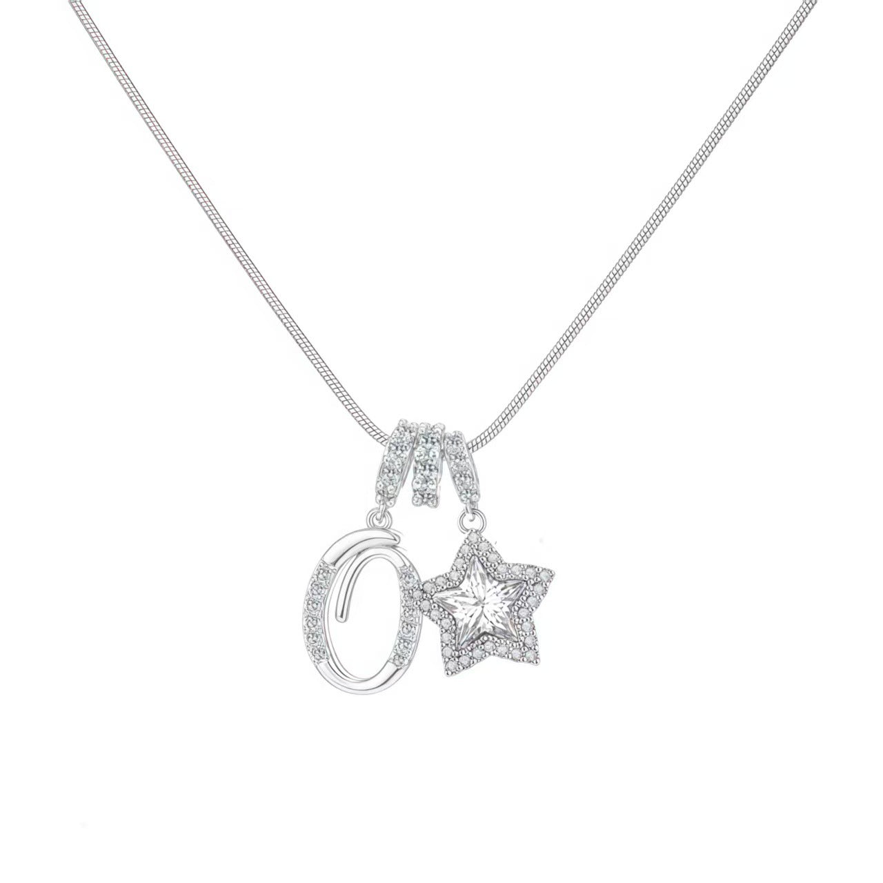 Initial & Star Pendant Necklace ¨C Waterproof & Tarnish-Free