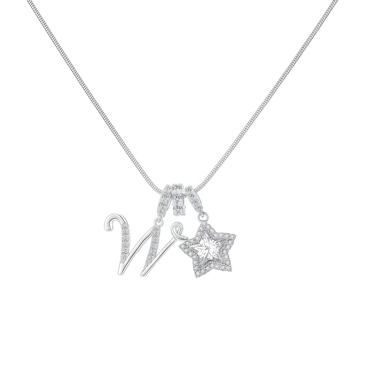 Initial & Star Pendant Necklace ¨C Waterproof & Tarnish-Free